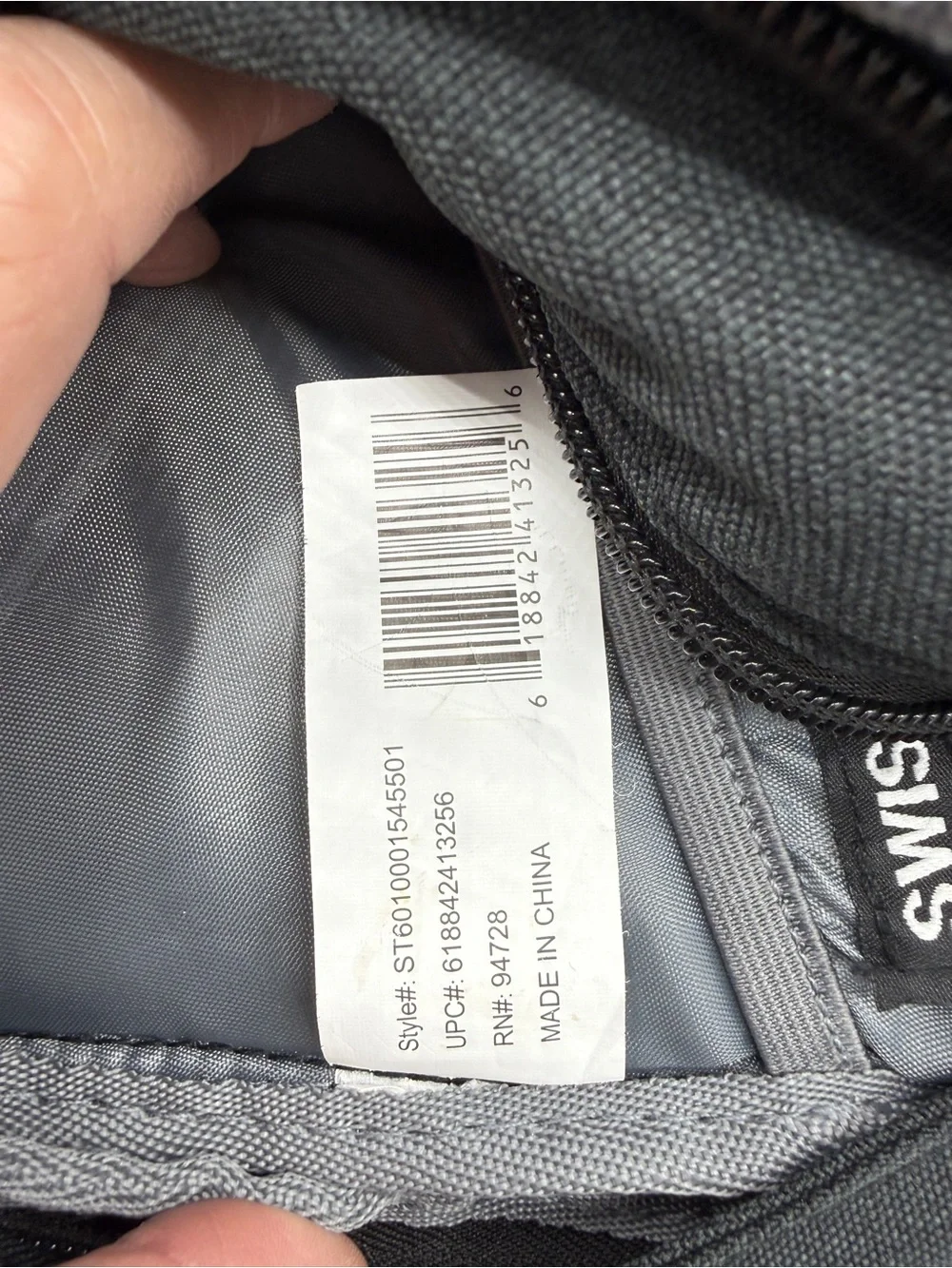 Swiss Tech Dark Gray Crossbody Sling Travel Bag